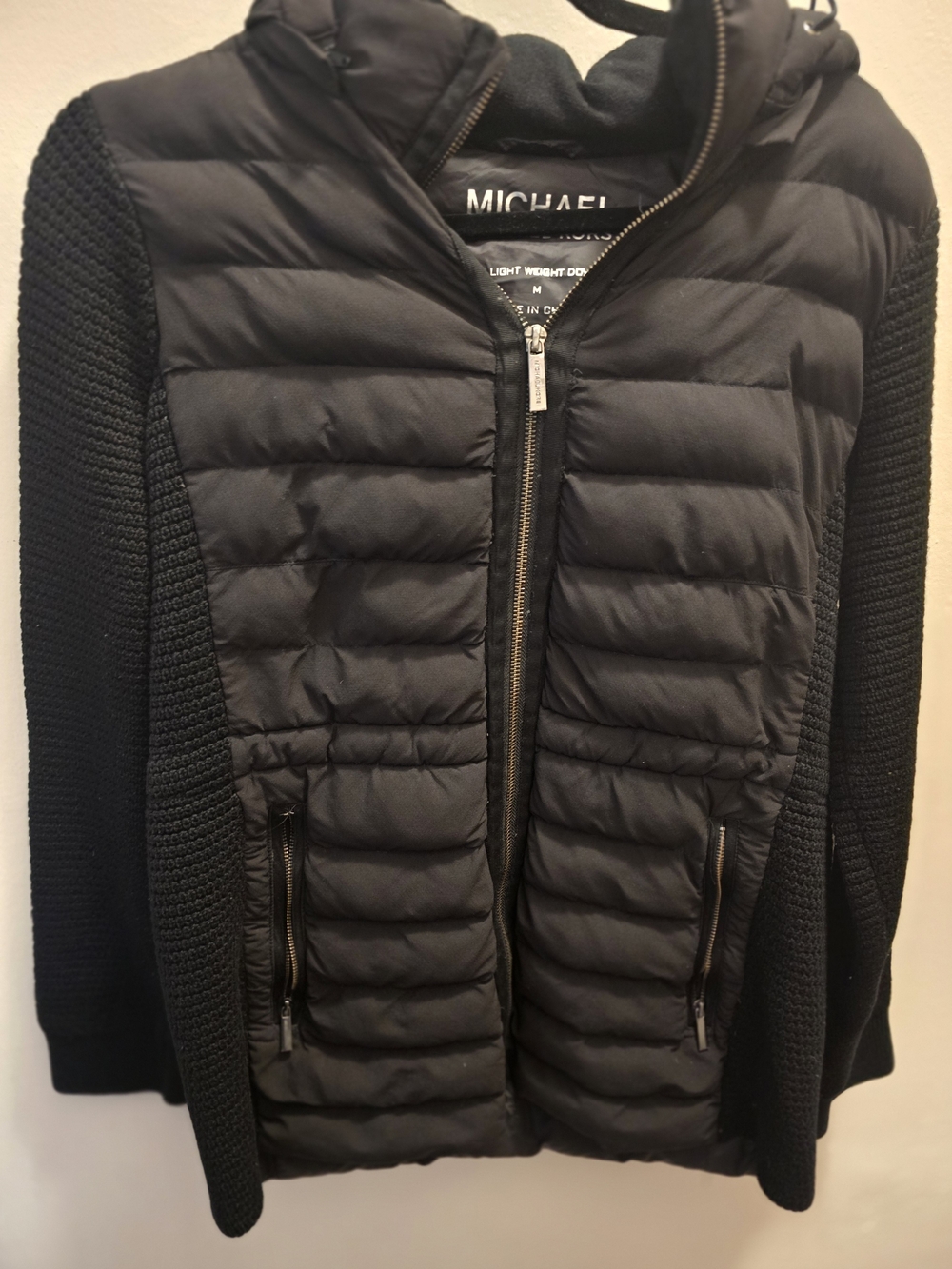 Michael Kors Black Ultra Light Down Jacket - M
